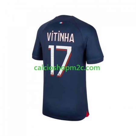 Paris Saint Germain Vitinha 17 Maglia Prima 2023/2024 Manica Corta